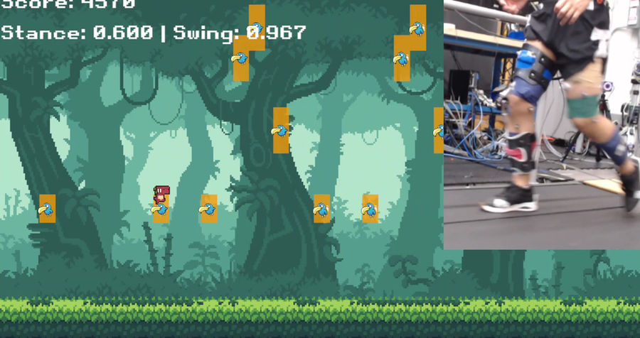 Knee Exo ✕ Flappy Bird Demo